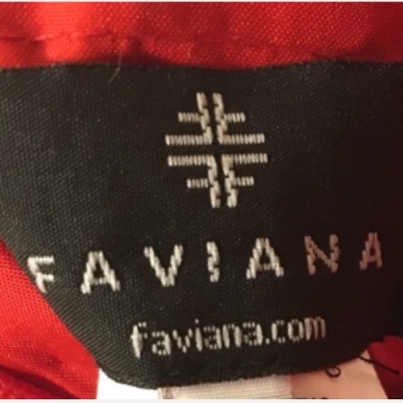 NWOT strapless red Faviana formal dress - Picture 7 of 10